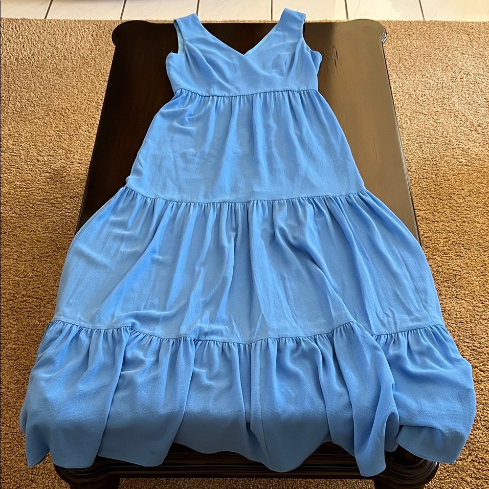 Lilly Pulitzer Maurine Maxi Dress in Blue Thistle Size 4